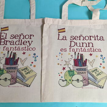 Personalised Spanish Teacher Bag, 4 of 12