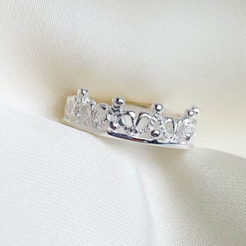 Sterling Silver Adjustable Princess Ring, 2 of 5