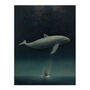 The Whale Watcher Dark Moody Seascape Wall Art Print, thumbnail 6 of 6