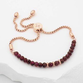 January Birthstone Garnet Bracelet, 4 of 9