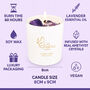 Luxury Lavender Soy Candle With Amethyst Crystals, thumbnail 3 of 11