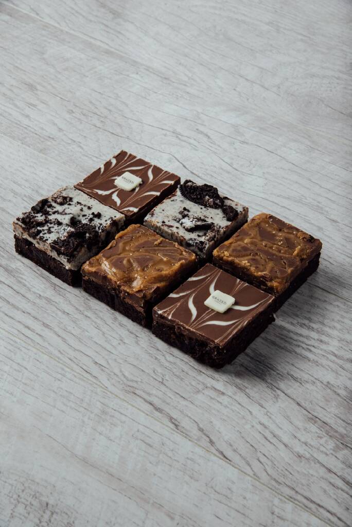 Brownie Gift Box Mixed Flavours By Grazed Brownies