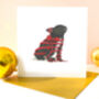 French Bulldog 'Happy Howlidays ' Christmas Card, thumbnail 2 of 7