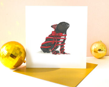 French Bulldog 'Happy Howlidays ' Christmas Card, 2 of 7
