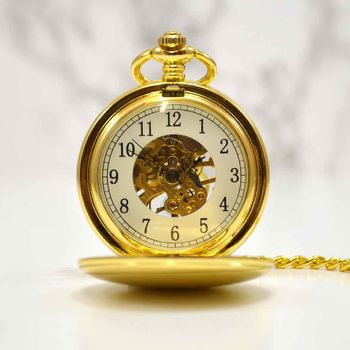 Gold Engraved Pocket Watch With Antique Style Back, 2 of 5