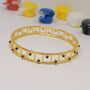 Lapis Lazuli Gold Bangle Bracelet, thumbnail 3 of 5