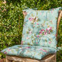Set Of Two Floral Jardin Seat Pads With Ties, thumbnail 1 of 4