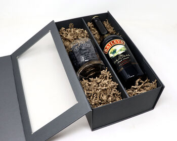 Personalised Baileys Design Glass Tumbler And 70cl Baileys In Presentation Gift Box, 3 of 3