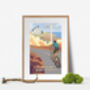 Lands End To John O'groats Cycling Travel Poster Print, thumbnail 4 of 8