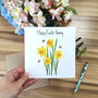 Personalised Daffodil Easter Card, thumbnail 1 of 9