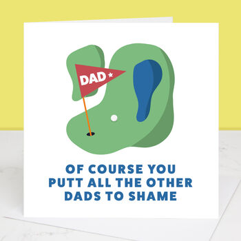 Golf Coaster Father's Day Gift, 2 of 4