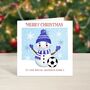 Football Christmas Card Team Colours, thumbnail 3 of 4