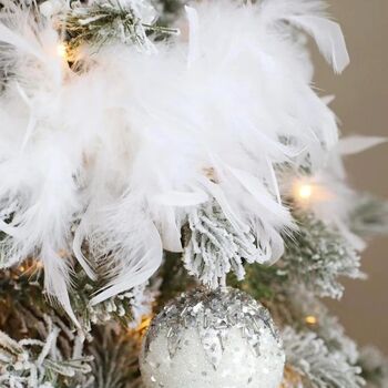 Thick Fluffy White Feather Garland, 2 of 4