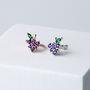Sterling Silver Crystal Grape Ear Cuff, thumbnail 1 of 6