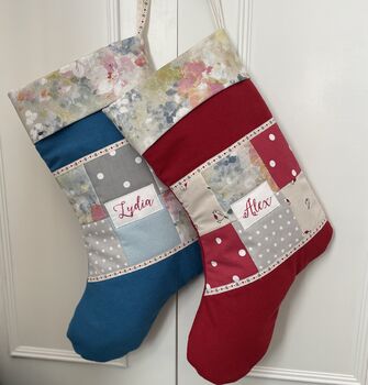 Luxury Patchwork Christmas Stocking, 11 of 12