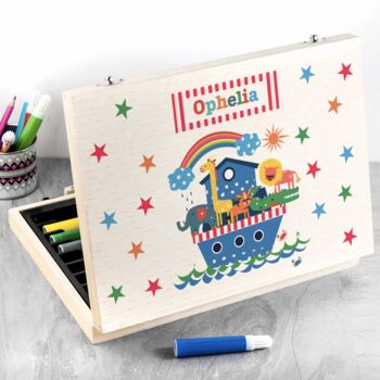 Personalised Noah's Ark Colouring Set, 3 of 4