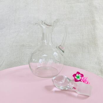 Antique Olive Oil / Vinegar Decorative Glass Bottle ~ 12, 4 of 9