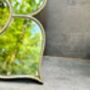 21cm Silver Flower Shaped Table Wall Mirror Small Gift, thumbnail 4 of 7