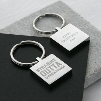 Personalised 'Straight Outta Compton' Hometown Keyring, 8 of 11
