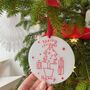 Personalised Kids Artwork Christmas Tree Decoration, thumbnail 4 of 8