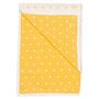 New Baby Yellow Polka Dot Knitted Blanket, thumbnail 2 of 3