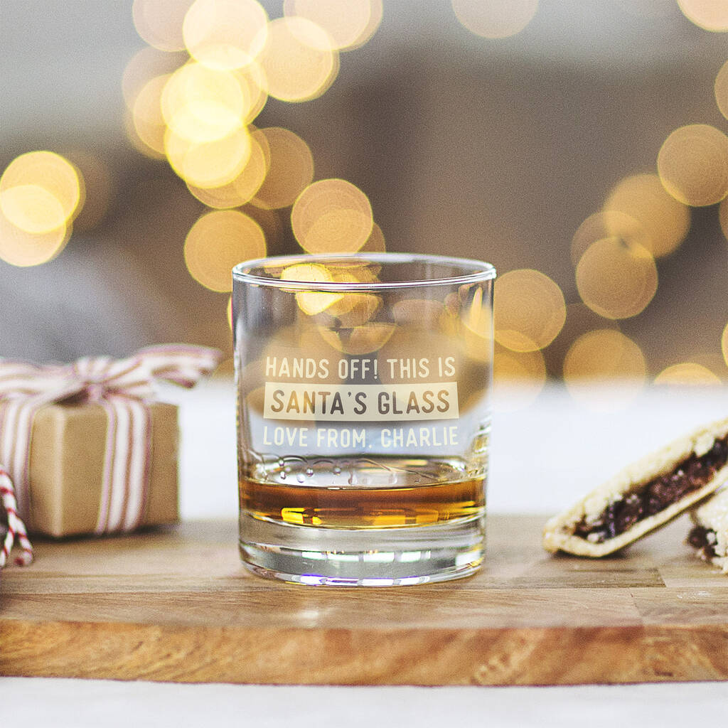 Personalised Glass For Santa By Becky Broome | notonthehighstreet.com
