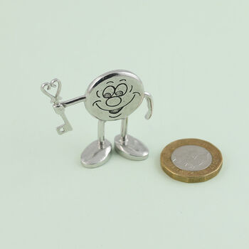 New Home Gift Mini Pewter Emoji Figurine Housewarming, 2 of 10