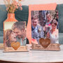 Personalised Wooden Photo Holder Frame For Valentine's, thumbnail 4 of 4