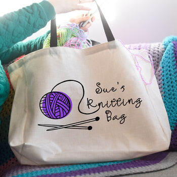 Personalised Knitting Bag, 3 of 8