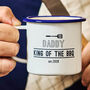 Enamel Personalised Father's Day BBQ Mug, thumbnail 2 of 3