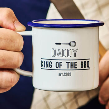 Enamel Personalised Father's Day BBQ Mug, 2 of 3