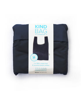 Black 100% Recycled Plastic Reusable Bag, 6 of 6