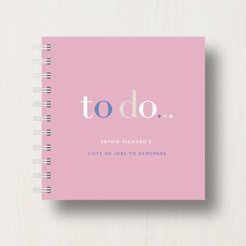 Personalised 'To Do' Lists Small Notebook, 10 of 10