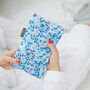 Blue Liberty Cute Personalised Hot Water Bottle, thumbnail 3 of 5