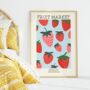 Strawberry Wall Art Fruit Market Print, thumbnail 2 of 4