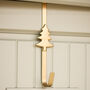 Christmas Tree Over Door Wreath Hanger, thumbnail 1 of 5