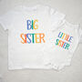 Bold Rainbow Matching Sibling T Shirt Set, thumbnail 3 of 4