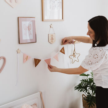 Pink Nursery Personalised Bunting, 2 of 10
