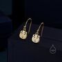Guinea Pig Drop Hook Earrings In Sterling Silver, thumbnail 6 of 11