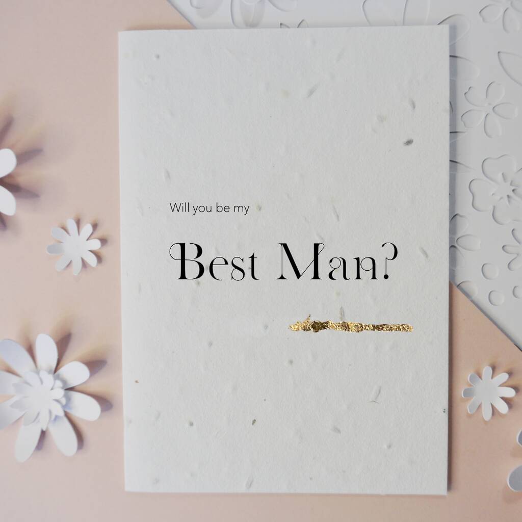 Best Man Seeded, Plantable Card, 1 of 4