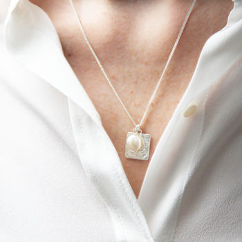 Talisman Coin And Baroque Pearl Necklace, 7 of 8