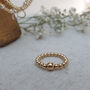14k Gold Filled Stretch Bead Ring, thumbnail 8 of 9