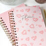 Personalised Undated Planner | Leopard Print | Pink, thumbnail 4 of 8