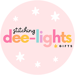 Stitching Dee-lights logo