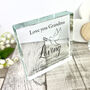 Personalised In Loving Memory Dove Crystal Token, thumbnail 4 of 6