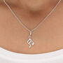 Sterling Silver Music Note Necklace, thumbnail 1 of 7