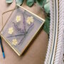 Heather Primrose Pressed Flower Gold Glass Frame, thumbnail 4 of 4