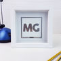 Personalised 'Chrome Effect' Initials Artwork, thumbnail 5 of 8