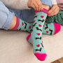 Women's Bamboo Socks Mint Sausage Dog Love Heart Balloon, thumbnail 1 of 5