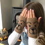 Child's Brown Bear Fingerless Mittens, thumbnail 1 of 6